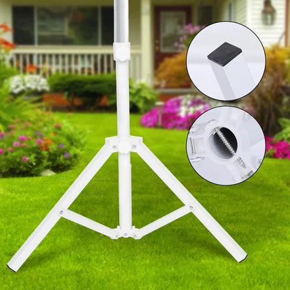 Garden Umbrella Stand Triangular Iron Folding Sun Umbrella Stand Support Base for Beach Garden Camping Fishing Umbrella Support