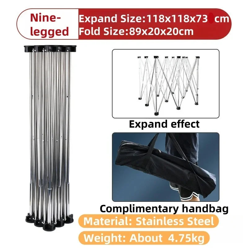 Foldable spider foot support workbench, portable work saw frame, folding table, multi-functional telescopic workbench sofa legs