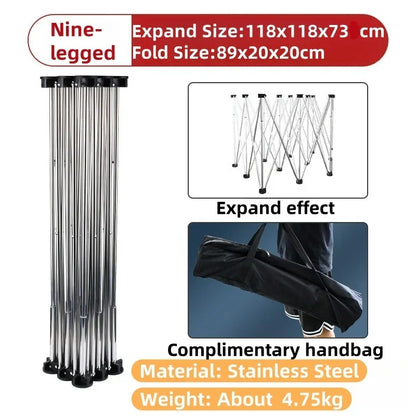 Foldable spider foot support workbench, portable work saw frame, folding table, multi-functional telescopic workbench sofa legs