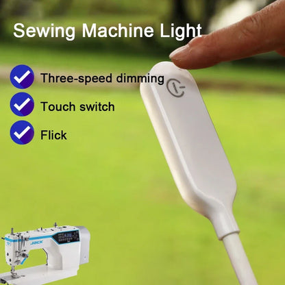 LED Sewing Machine Lighting Lamp Touch dimming Industrial 10/30 Led Light 360° Flexible Adjustable For Base Adsorbed Work Lamps
