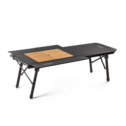 Portable Foldable Aluminum Camping Table Expandable IGT Modular Unit Outdoor Picnic Grill Kitchen Lightweight Folding Table