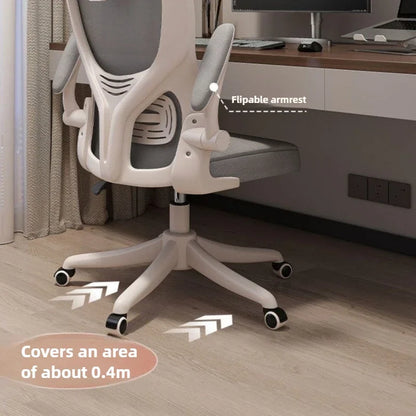 Backrest Computer Chair Comfortable for Prolonged Sitting, Home Use Backrest Office Chair, Dormitory Ergonomic Swivel Chair
