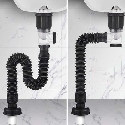 1-3PCS Multi Functional Universal Drain Hand Wash Basin Drain Pipe Basin Drain Pipe Non Adhesive Kitchen Drain Extension Pipe