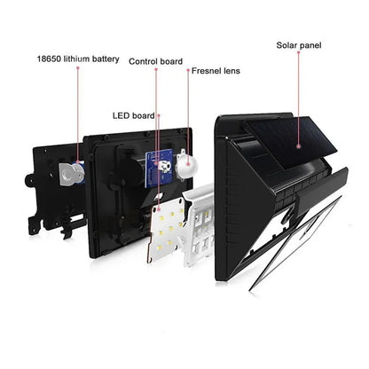 20-40LED Solar Lights Outdoor With 3 Mode Waterproof Motion Sensor Security Lighting LED Wall Street Lamp for Garden Porch Light