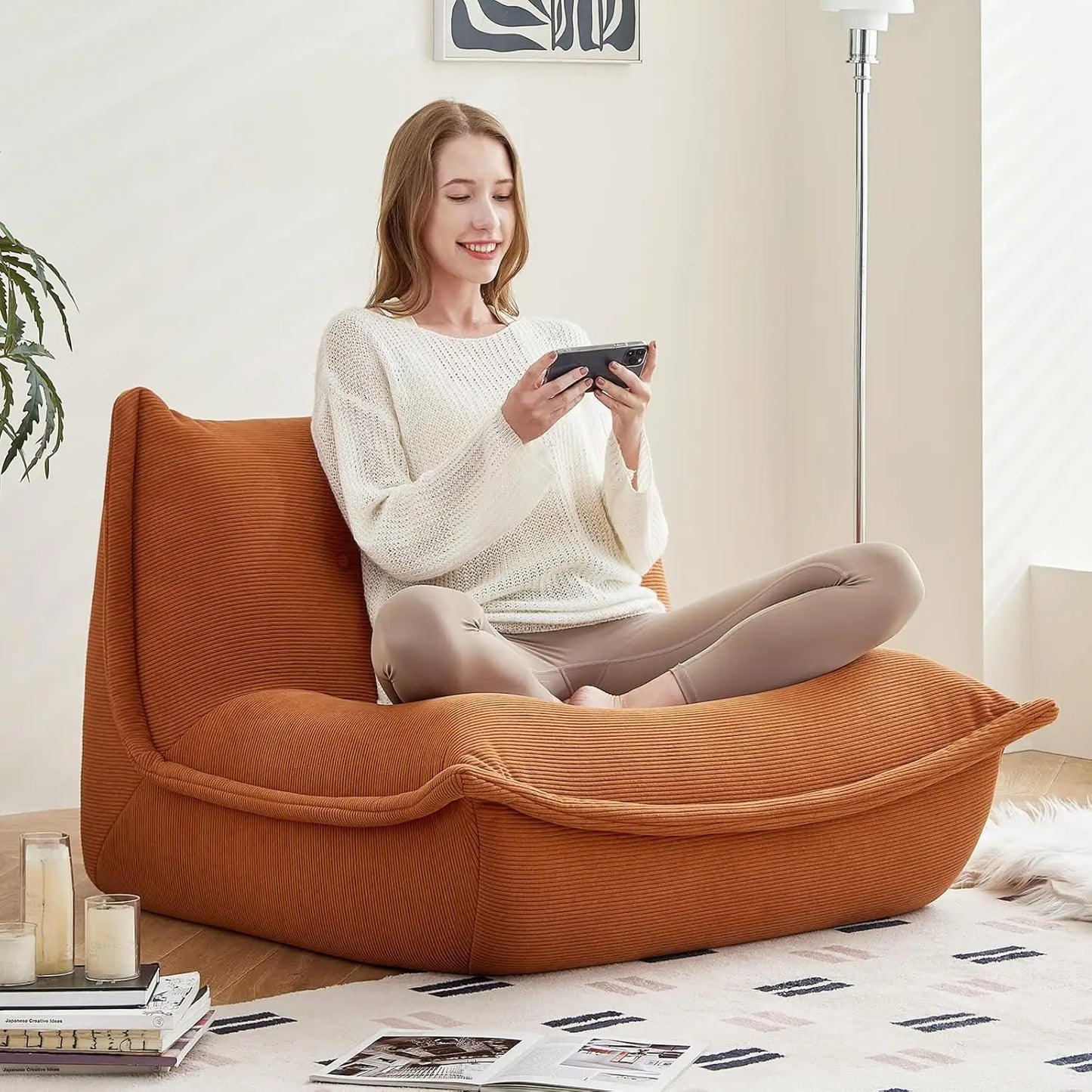 Large Lazy Sofa Chair Fireside Comfortable Seat for Adults Sinking-In Softness in Living Room Bedroom