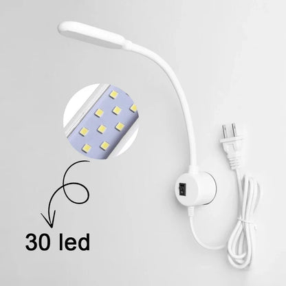 LED Sewing Machine Lighting Lamp Touch dimming Industrial 10/30 Led Light 360° Flexible Adjustable For Base Adsorbed Work Lamps