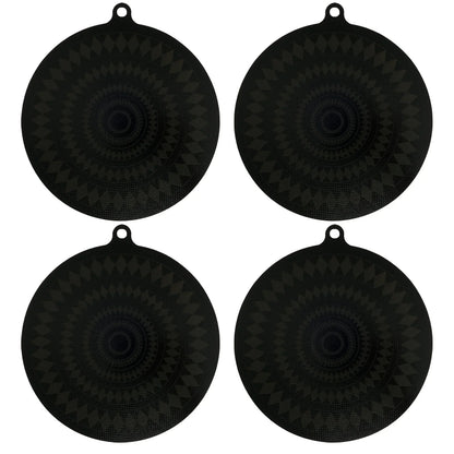 4PCS Induction Cooktop Mat Silicone Thermochromic Induction Cooktop Protective Cover Heat-resistant Cooktop Scratch Protector