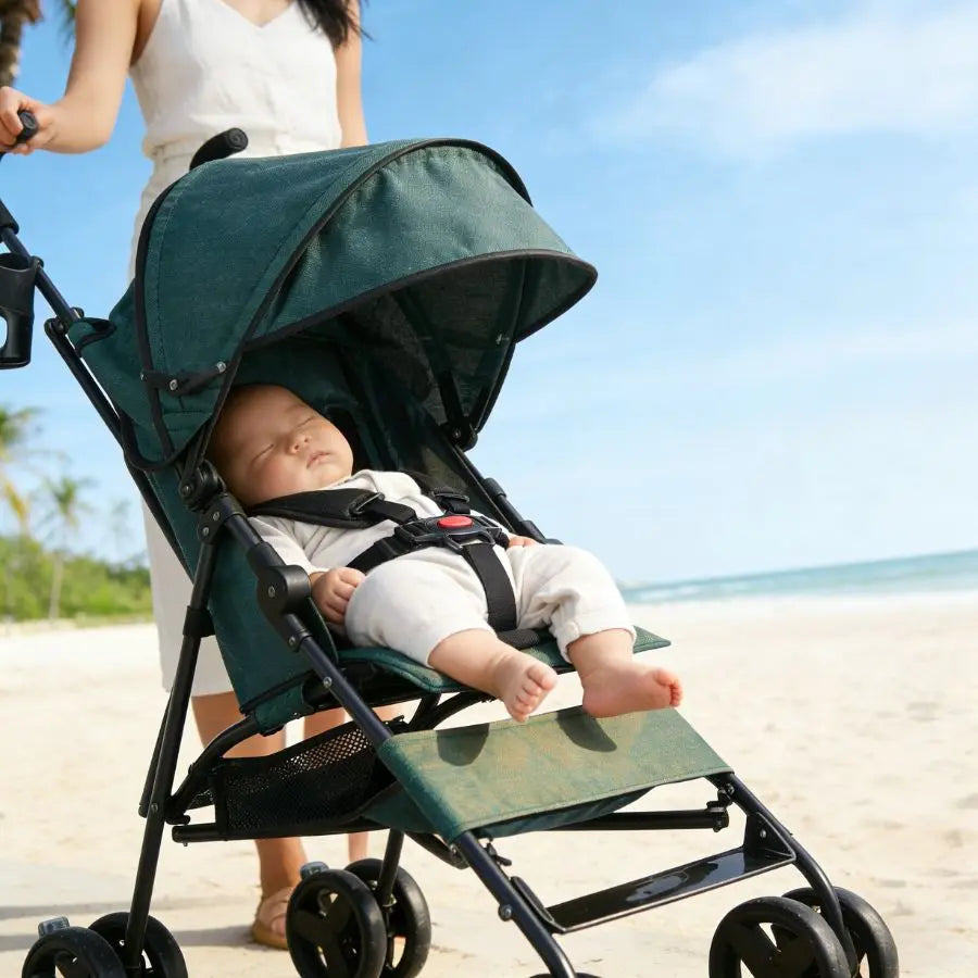 Umbrella Stroller, Lightweight Compact Foldable Baby Stroller for Travel, Easy One-Hand Fold, Multi-Position Canopy