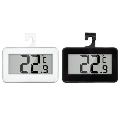 Mini Refrigerator Fridge Thermometer Waterproof Digital Freezer Thermometer with Hook Digital Refrigerator Thermometer for Home