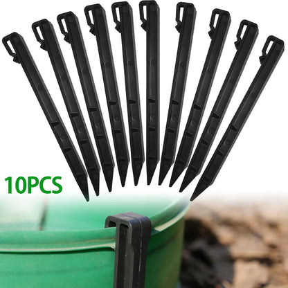 10Pcs Garden Lawn Mower Peg Boundary Nail Plastic Lawn Edging Stake Landscape Edging Spike Garden Netting Ground Stakes Durable