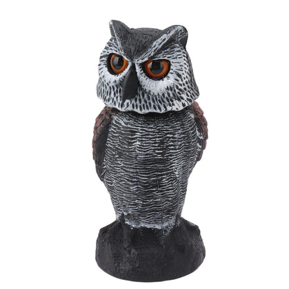 Owl Decoy Owl Decoy to Scare Birds Plastic Shake Head Owl Decoy To Scare Birds Away Scarecrow Fake Owl Outdoor Garden Decoration