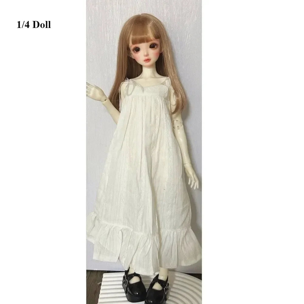 Handmake Doll Dresses Pajamas Mini Fashion Doll Princess Long Skirt DIY Accessories for 1/3 1/4 1/6 BJD 30/45/60cm Dolls