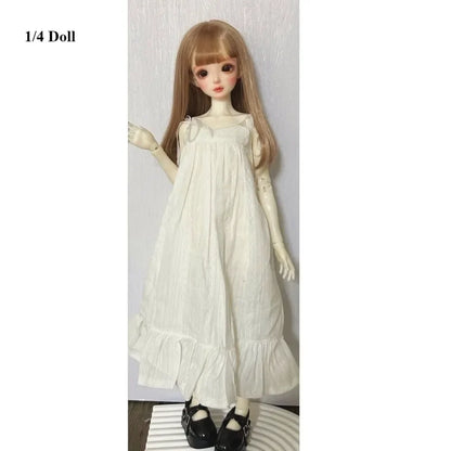 Handmake Doll Dresses Pajamas Mini Fashion Doll Princess Long Skirt DIY Accessories for 1/3 1/4 1/6 BJD 30/45/60cm Dolls