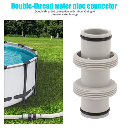 Pool Hose Connector 1.5in To 1.5in Pool Hose Adapter Replacement Elastic Rubber  Antileak Straight Joint for Salt System