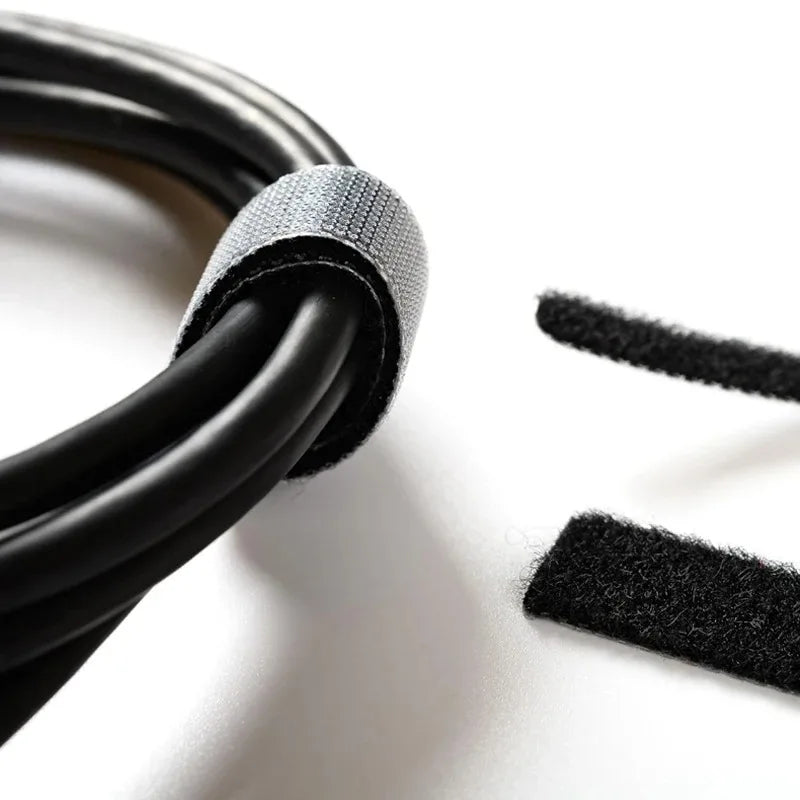 Reusable Hook & Loop Cable Ties - Adjustable Nylon Wire Fastener Straps for Securing Cord Management, Organizer DIY Cinch Straps