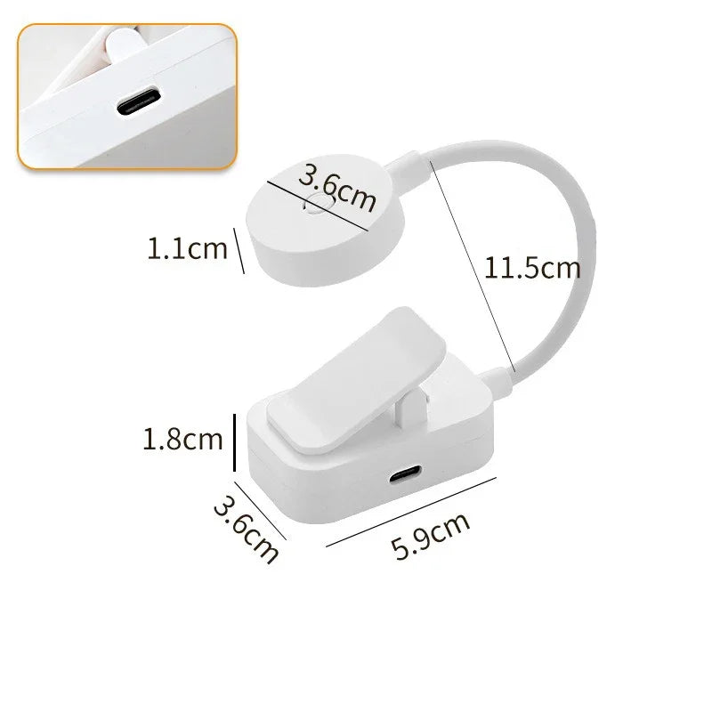 Portable LED Book Lamp Reading Small Table Lamps Eye Protection 3 Colors  Bedroom Study Bedside Student Book clip Night Light