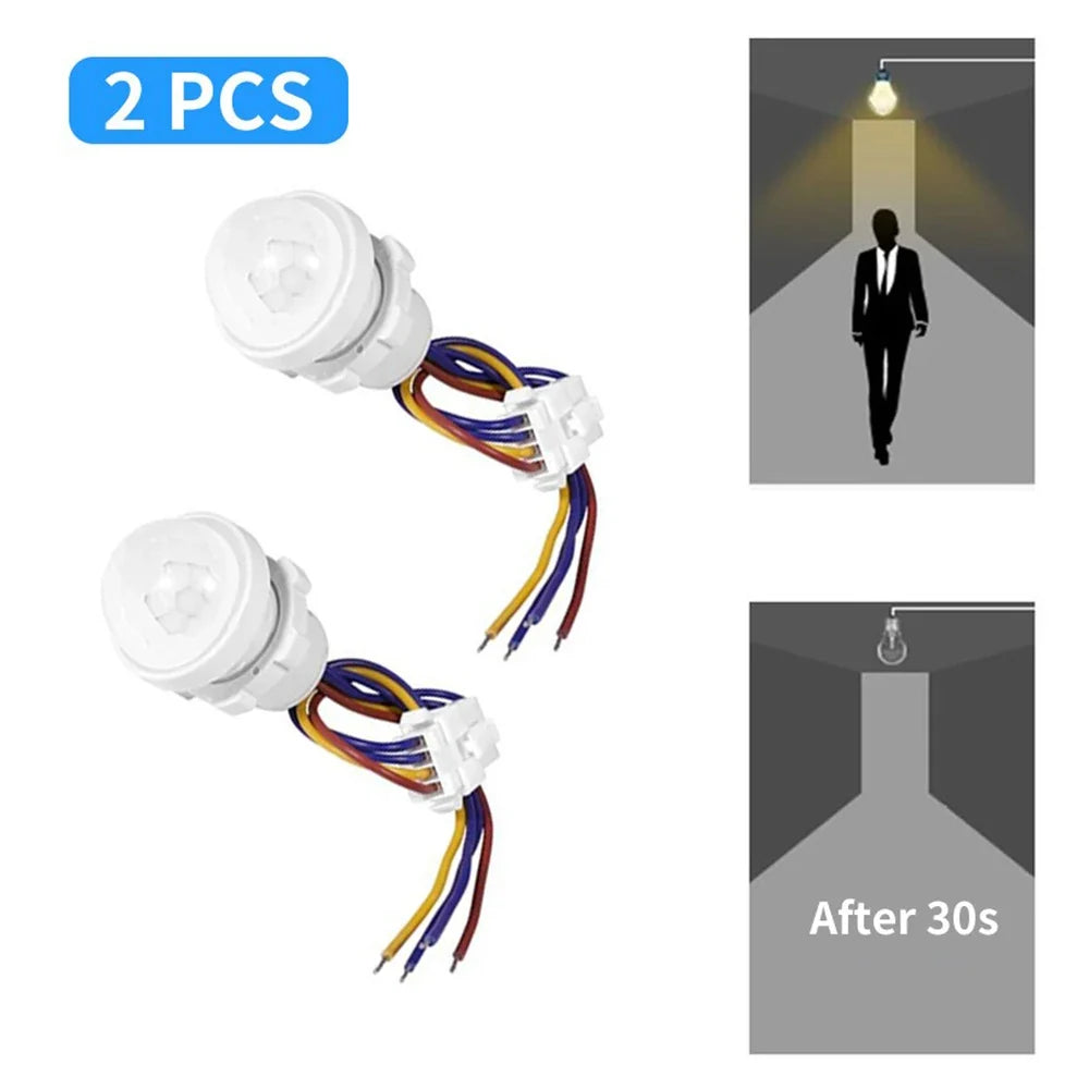 PIR Motion Sensor Detector Smart Switch Home Indoor Outdoor Infrared Light 110V 220V Time Delay Mode Adjust Lighting Switch