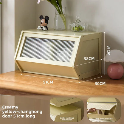Bucket cabinet, storage cabinet, bedroom, living room, bookshelf, toys, snacks, storage and sorting cabinet can be stacked