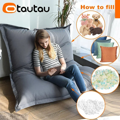 OTAUTAU M/L Outdoor/Home Bean Bag Cover 140x180cm DD103【No Filler Inside! You Need To Buy Filler By Yourself !】
