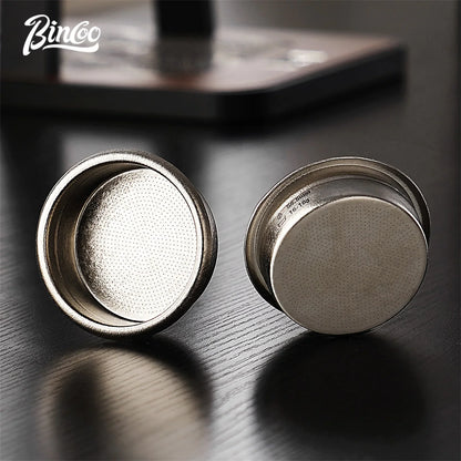 Bincoo Titanium Precision Portafilter Basket 58.5mm Professional Espresso Extraction Tool for Even Coffee Grounds Distribution