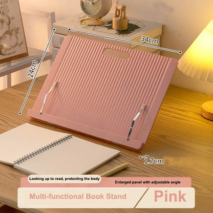Adjustable Portable Folding Bookend Stand Reading Book Stand Books Recipe Shelf Folding Holder Organizer for Music Score Tablet