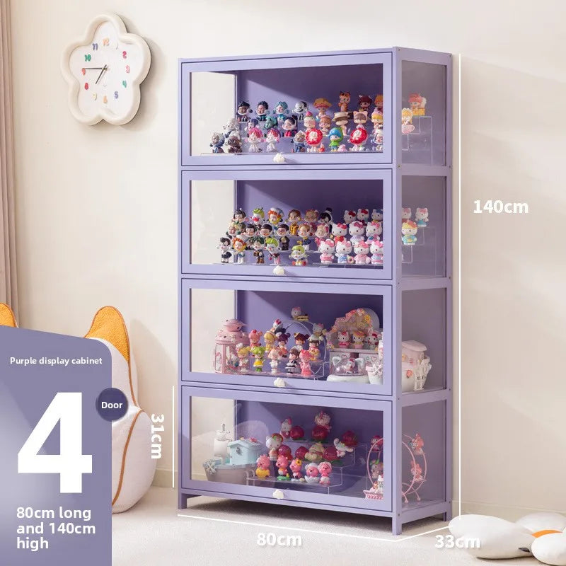 Blind box storage display stand model storage box dustproof building block doll figure display cabinet