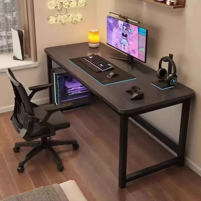 Folding computer desk, solid wood desk, office desk, student study desk, 80/100cm, available in two sizes: walnut/oak tables
