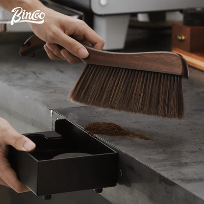 Bincoo Coffee Grinde Machine Cleaning Brush Vintage Solid Wood Brush Professional Home Barista Clean Tool Cafe Accessories