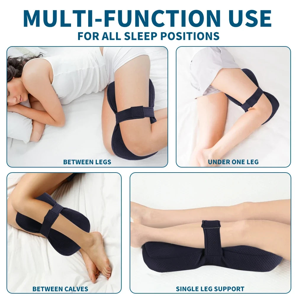 1 Piece Knee Pillow Ergonomic Side Pillow For Side Sleepers Back Legs Hips Joints Pregnancy Sciatic Neuralgia  Relief