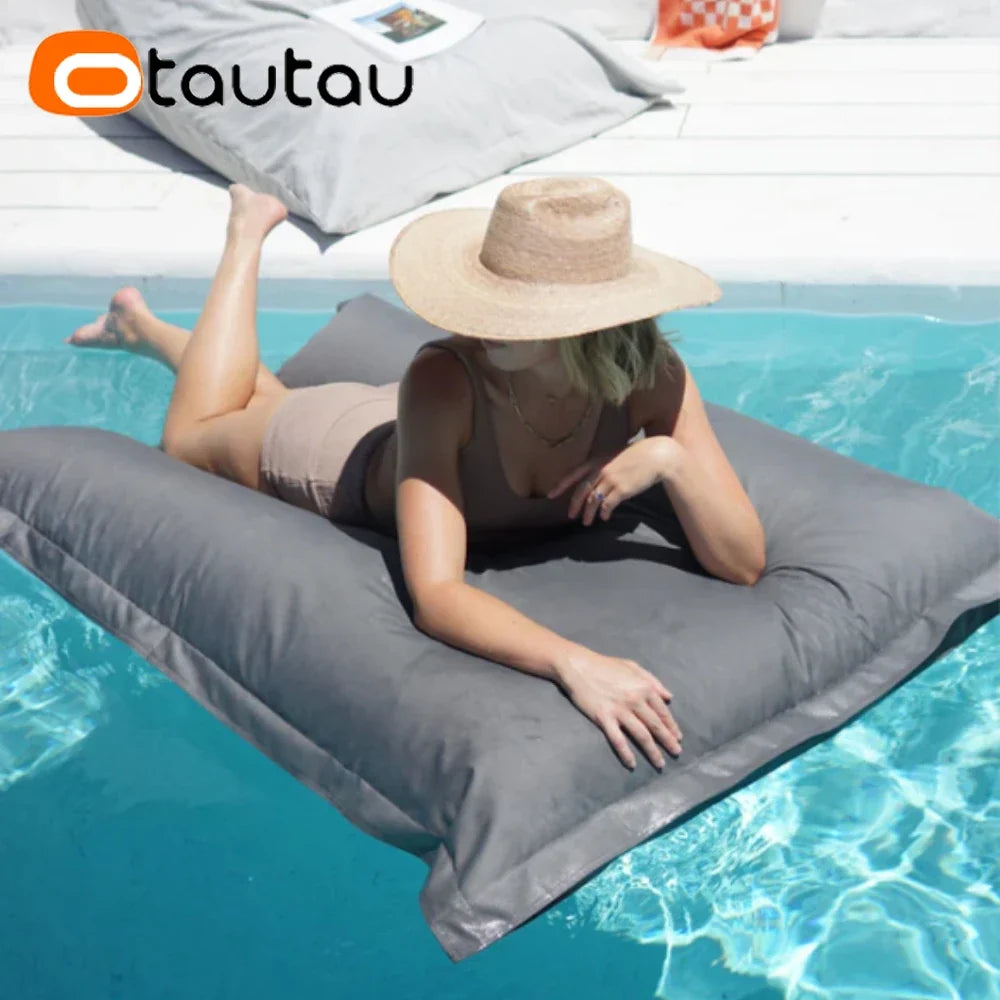 OTAUTAU Outdoor Bean Bag Pillowsac Cover Beach Swim Pool Floats Lounger Bed DD034【No Filler!Need To Buy Filler By Yourself !】
