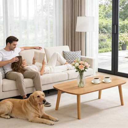 Rectangular Wooden Foldable Coffee Sofa Table Tatami Tea Table with Folding Legs Portable Laptop Desk for Home Office Balcony