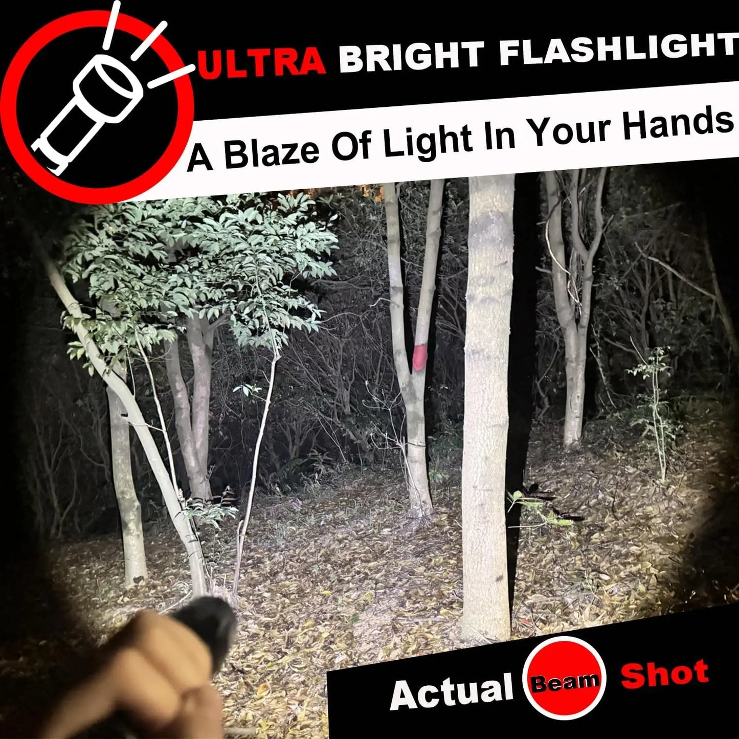 4-Pack Zoomable LED Tactical Flashlight, 2000 Lumens Water Resistant Portable Pocket Light for Emergency Camping