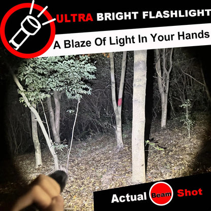 4-Pack Zoomable LED Tactical Flashlight, 2000 Lumens Water Resistant Portable Pocket Light for Emergency Camping