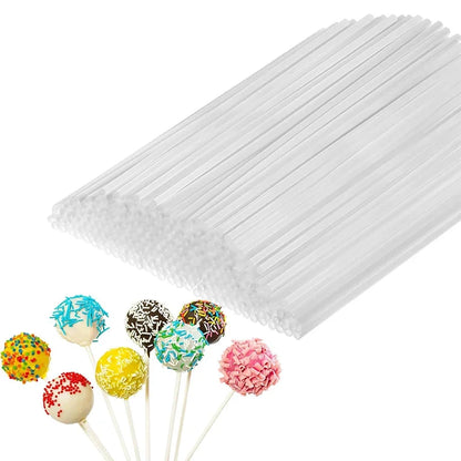 50Pcs 15cm Lollipop Cake Pop Sticks White Lollipop Sticks Reusable Candy Sticks Treat Sticks For Lollipop Candy Desserts YY178