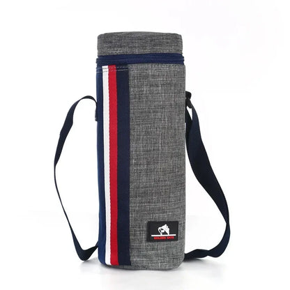 Portable Cooler Bag with Carry Straps Oxford Cloth Insulation Sleeve Aluminum Film Travel Camping Keep Warm/cold Drink Carrier