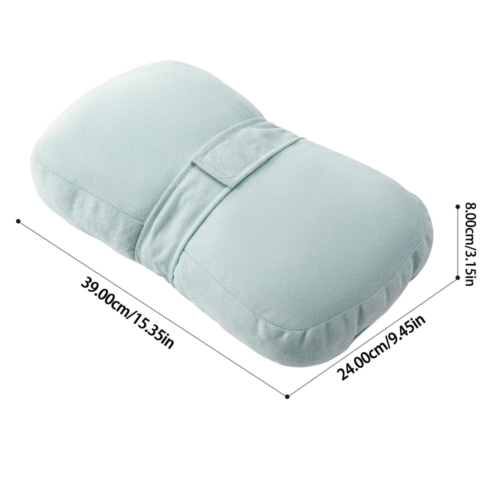 Knee Pillow for Side Sleepers，Support Leg Pillow for Hip & Back Pain, Plush，Bind Belt & Machine Washable