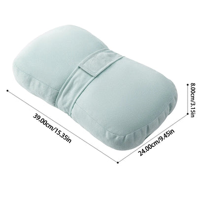 Knee Pillow for Side Sleepers，Support Leg Pillow for Hip & Back Pain, Plush，Bind Belt & Machine Washable