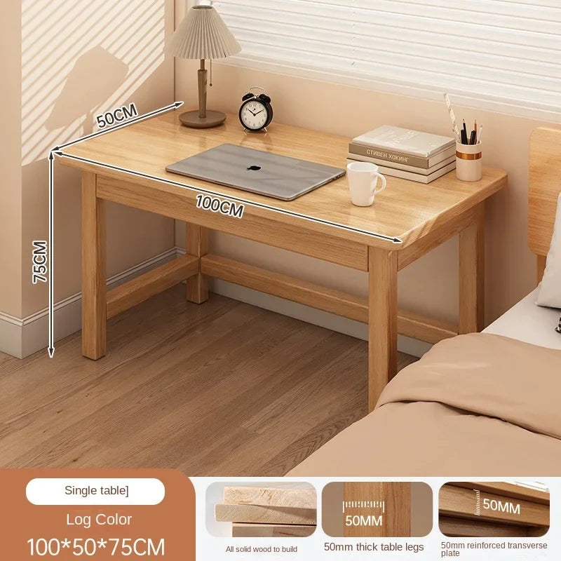 Solid wood desk for students, home use, bedroom, computer desk, study desk, writing desk, office desk