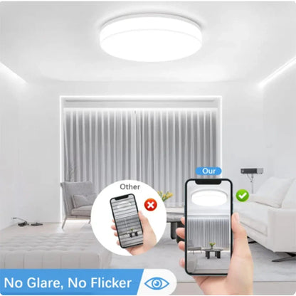 Ultra-thin Round LED Light Ceiling Lamp for Bedroom kitchen Bathroom 48W 36W 24W 18W Ceiling Light Indoor Lighting