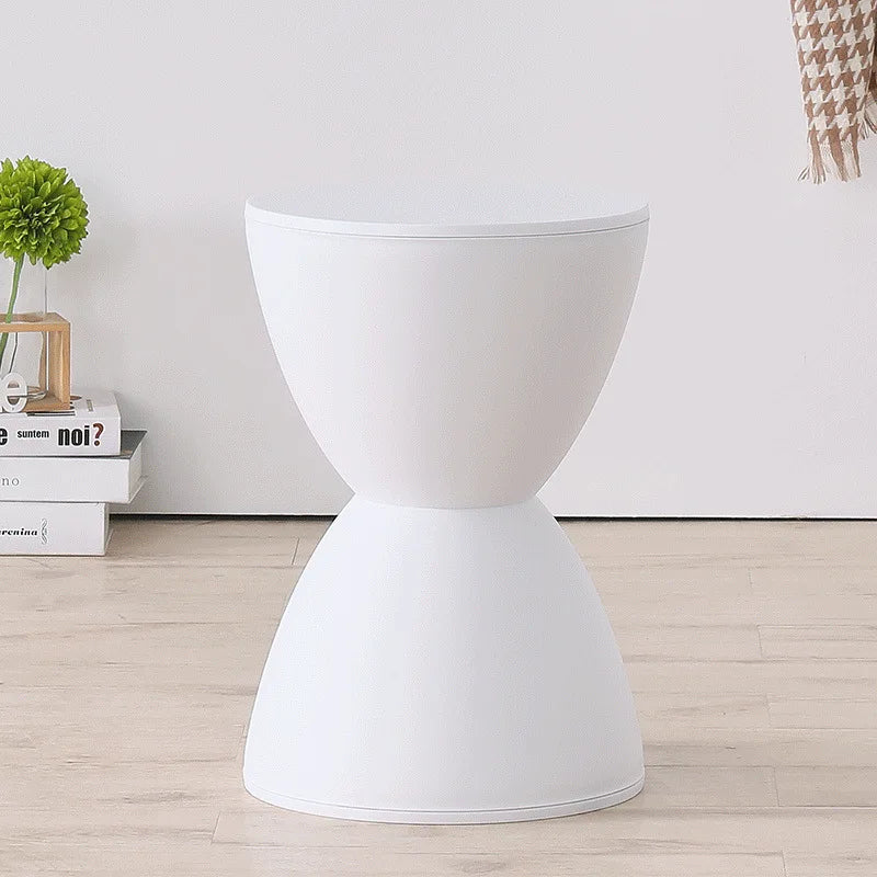 Hallway Ottoman Living Room Furniture  Minimalist Storage Pouf Footstool Shoe Changing Pouf Thickened Plastic Waiting Stool
