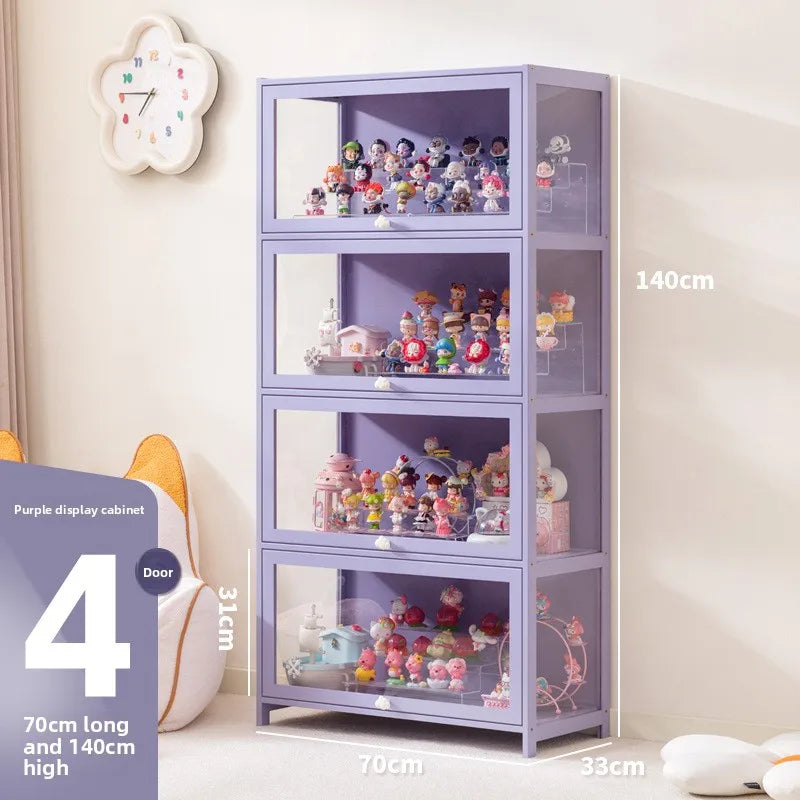 Blind box storage display stand model storage box dustproof building block doll figure display cabinet