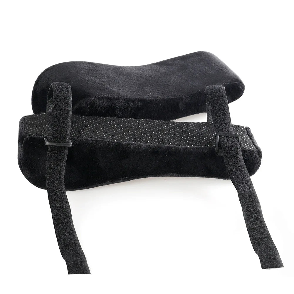 2 pc set of chair armrests for general office use. Ergonomic chair armrests designed to relieve pressure on elbows and forearms