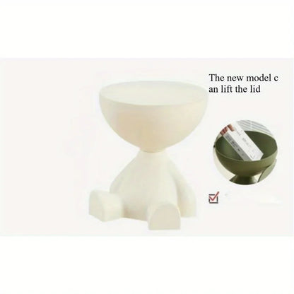 Creative sofa side table removable coffee table cream style simple household living room round table side table small table rack