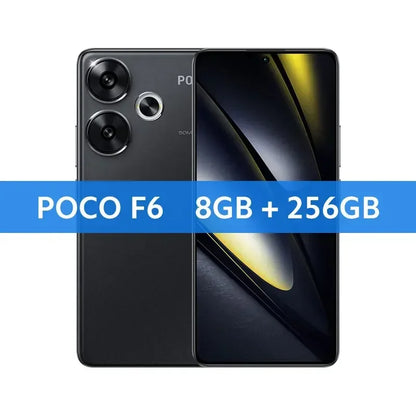 Global Version POCO F6 5G Cellphone 90W charging 5000mAh battery 6.67” 1.5K 120Hz Flow AMOLED DotDisplay  Snapdragon 8s Gen 3