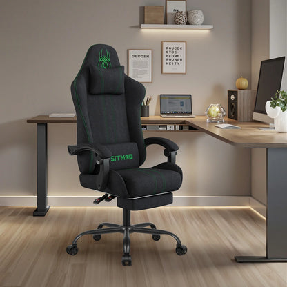 Computer Chairs Office Chairs Big And Tall Desk Chair With Footrest Back Support Ith Upholstered Swivel 300lbs High Capaci