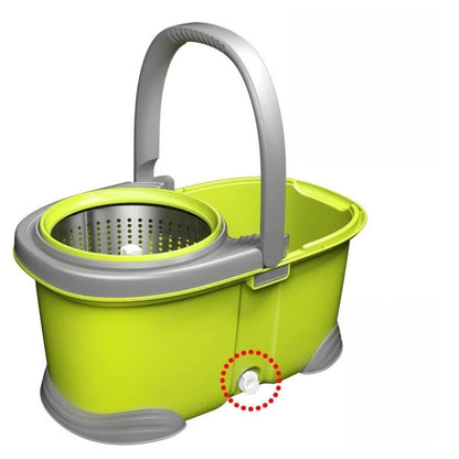 Spin Mop Bucket Dual Drive Hands Free Wringer Microfiber Mop Set 360 Spin Self Press Wringing Easy Clean Home Kitchen Floor