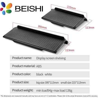 Adjustable TV Screen Top Shelf Display Shelf Computer Monitor Riser Desktop Stand TV Rack TV Top Monitors Simple Bracket