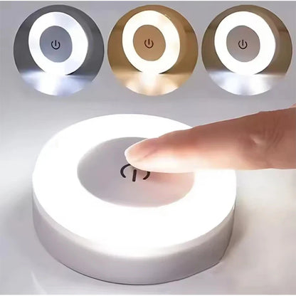 Stick Tap Push Touch Lamp Portable Lamps LED Night Light 3 Color Dimmable USB Rechargeable Battery