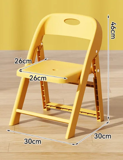 Children Chair Kids Toddler Baby Seat Chair Folding Backrest Non Slip Thickened Stool Sturdy Portable Nursery Kindergarten Home
