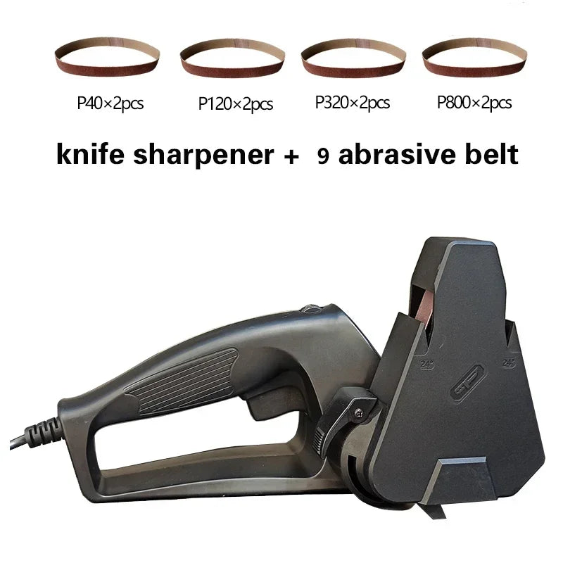 Professional Electric Knife Sharpener Grinder Sand Belts Kitchen Sharpening Machine Honing System Carpenter Tools 2022 NEW